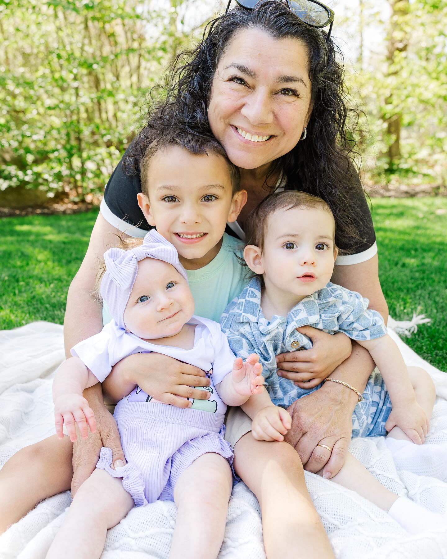 Nan with her grandchildren